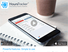 Tablet Screenshot of hourstrackerapp.com